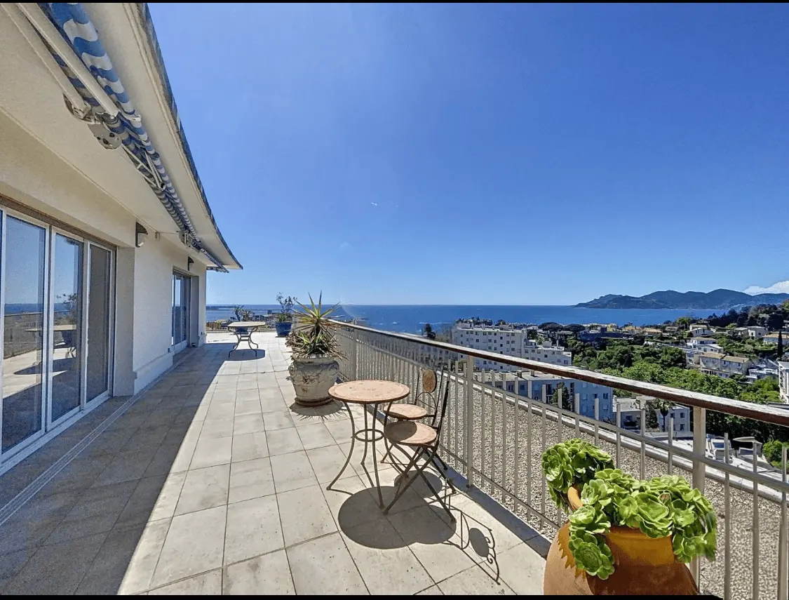 investir en crowdfunding immobilier et achat fractionné Cannes Duplex vue panoramique-image-2